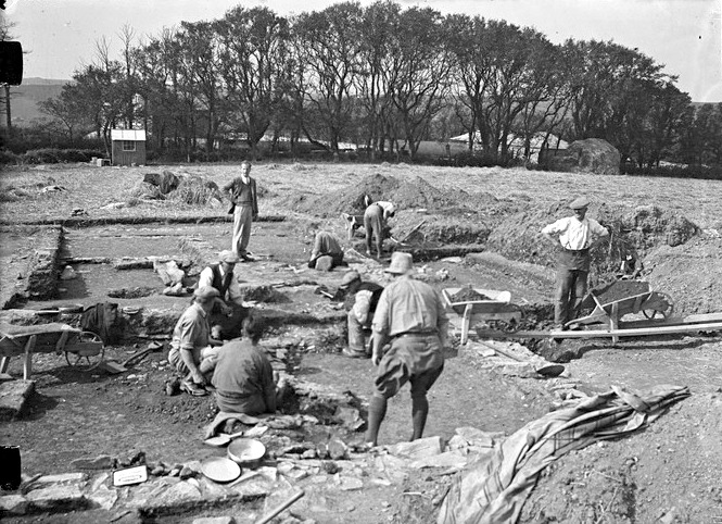 Excavation team, Magor Farm Roman Villa