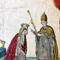 As a means of consolidating his power, and to reduce the risk of more assassination attempts and threats to his position, Napoleon, already a consul as voted for by the people of France, declared France an Empire and himself the Emperor. He wanted to be consecrated by the Pope himself, so that his coronation should be even more impressive than that of the previous kings of France. Pope Pius VII agreed to come to Paris, and the ceremony, which seemed outrageous to factions both royalist and pro-Revolution, took place in Notre-Dame on December 2, 1804. At the last moment, Napoleon took the crown from the Pope and set it on his own head himself.
