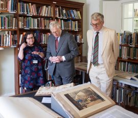 Items from the Dawson Napoleonic collections as well as news items about the Duke's family from the Illustrated London News and Cornishman newspaper, were displayed.